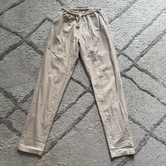 Rowie the Label Cream Pants - Picture 1 of 11